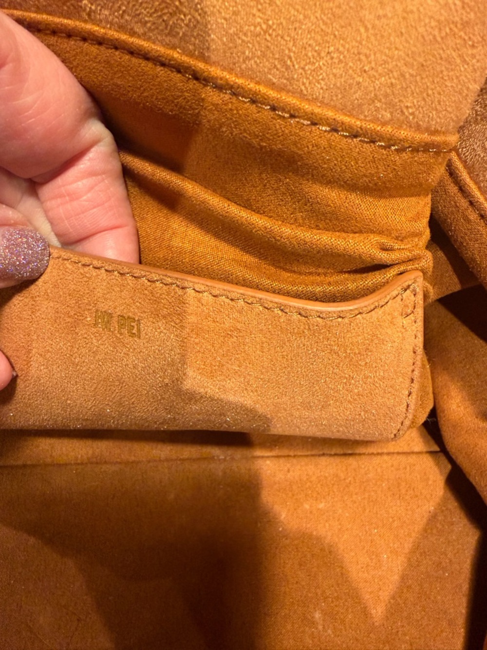 JW PEI Brown Structured Tote with Gold Accent - Picture 11 of 11